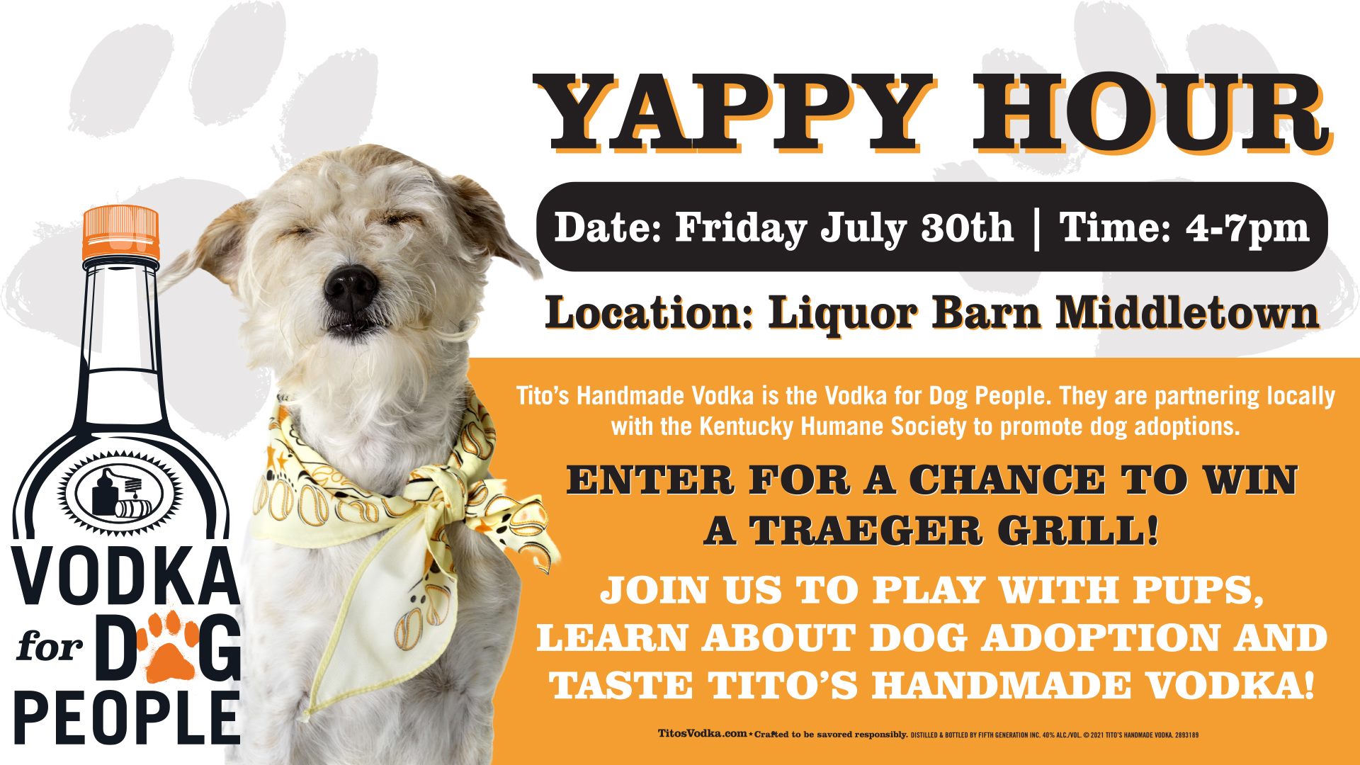 Yappy Hour with Tito's Handmade Vodka