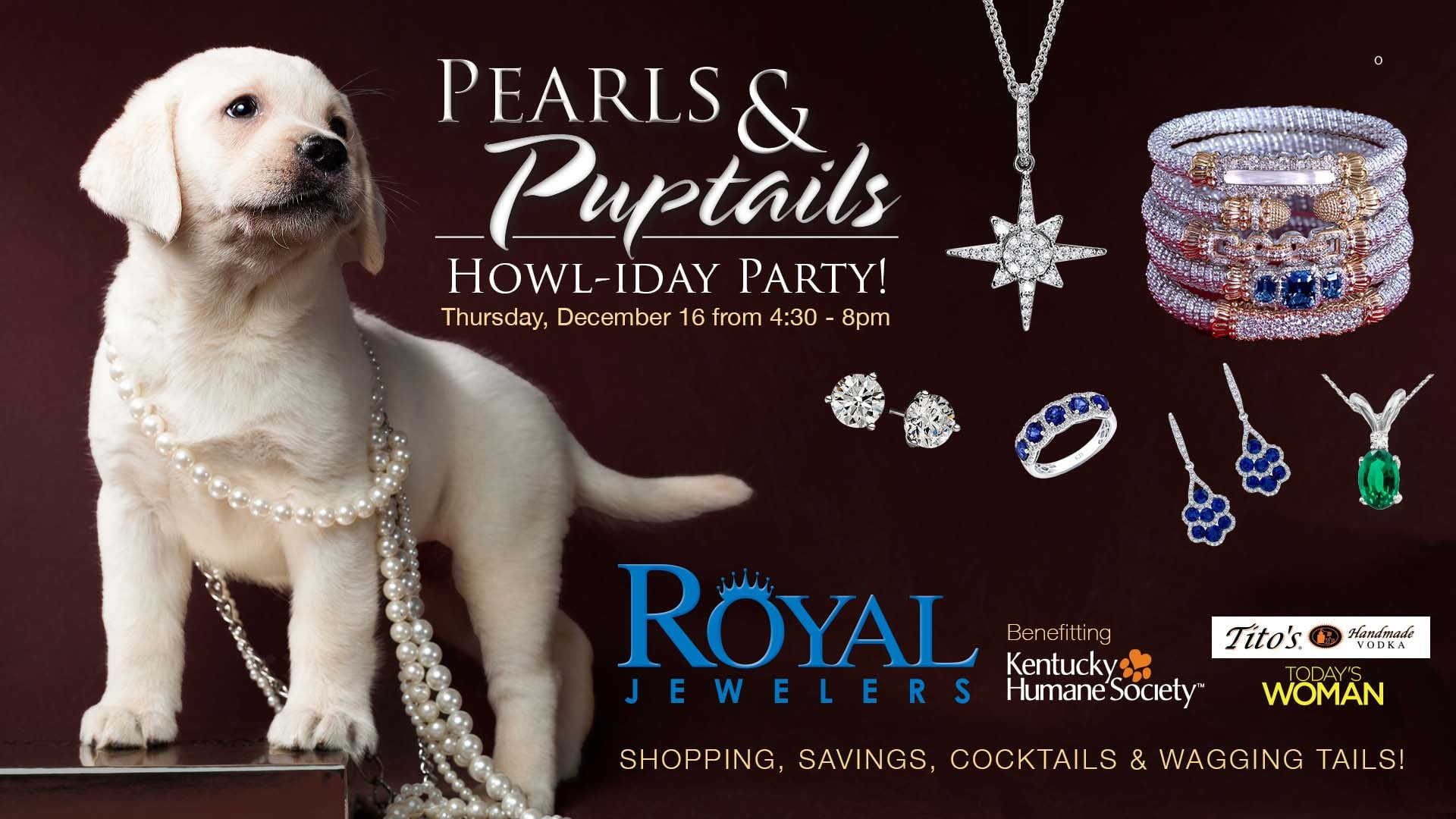 Pearls and Puptails Howl-iday Party