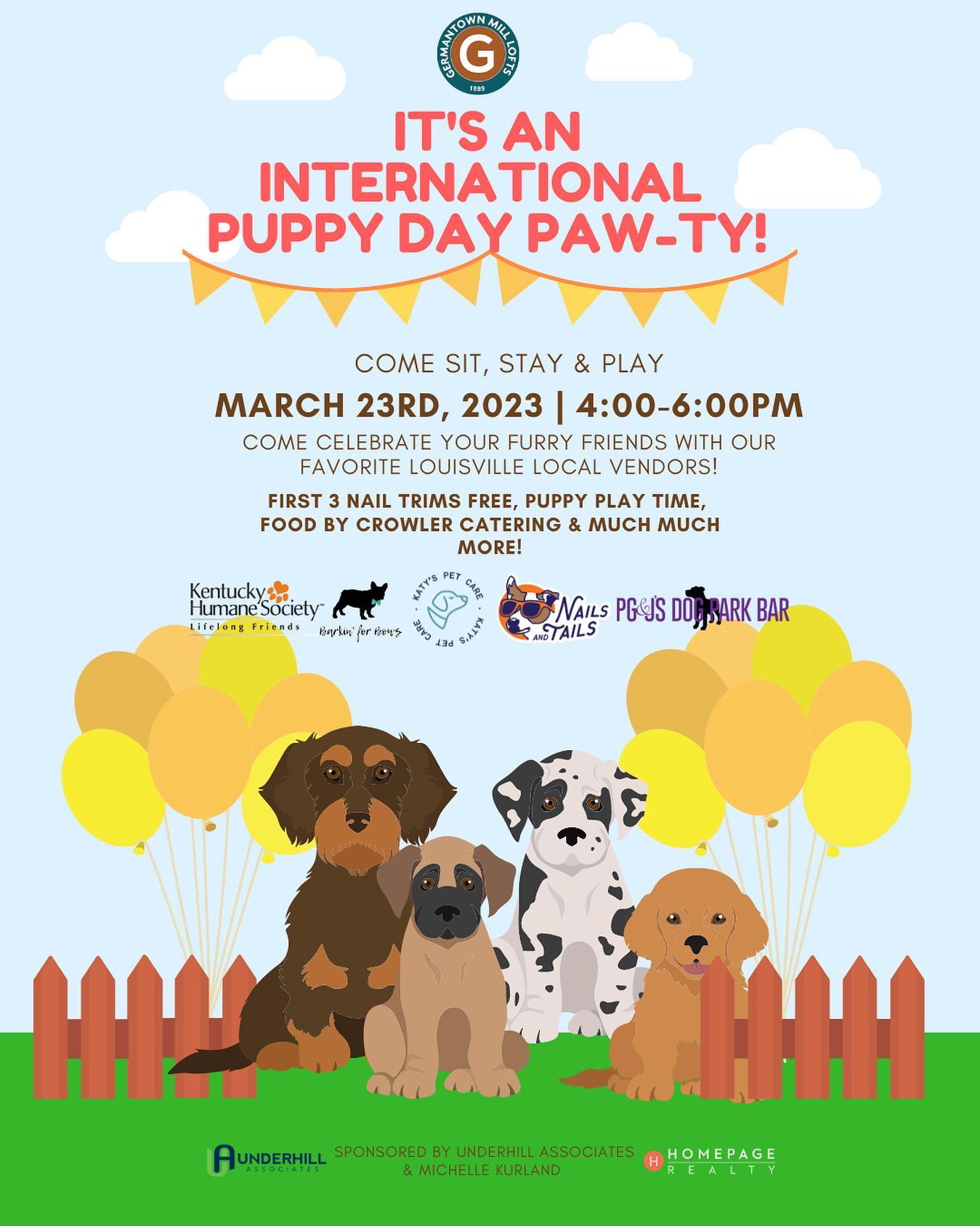 International Puppy Day Paw-ty