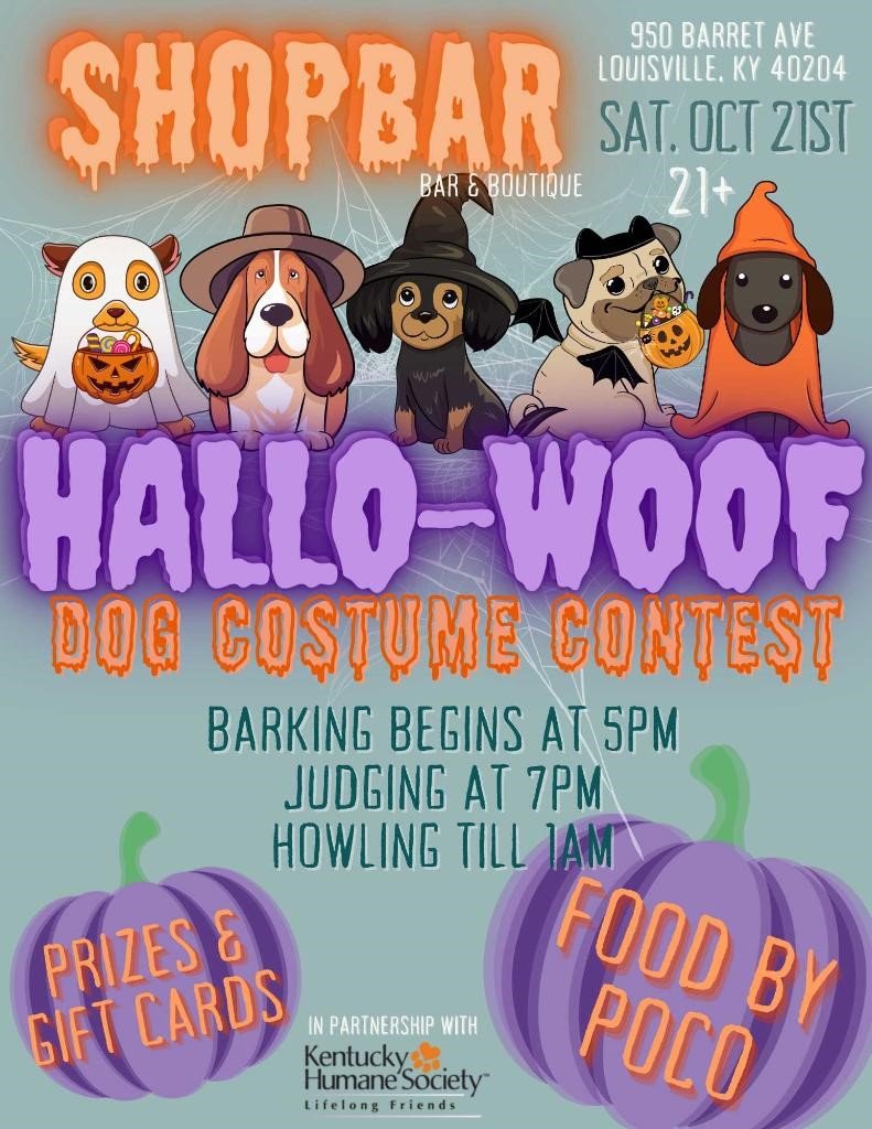 Hallo-Woof Dog Costume Contest at ShopBar